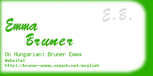 emma bruner business card